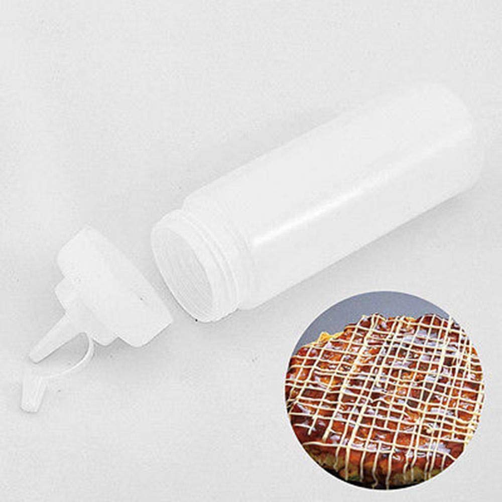 EORTA 3 Pack Plastic Squeezable Bottles with Tip Caps Squirt Condiment Containers  32 Ounces Dispensers for Ketchup Mustard Sauce Olive Tomato Salad  Home Kitchen Restaurant BBQ  White