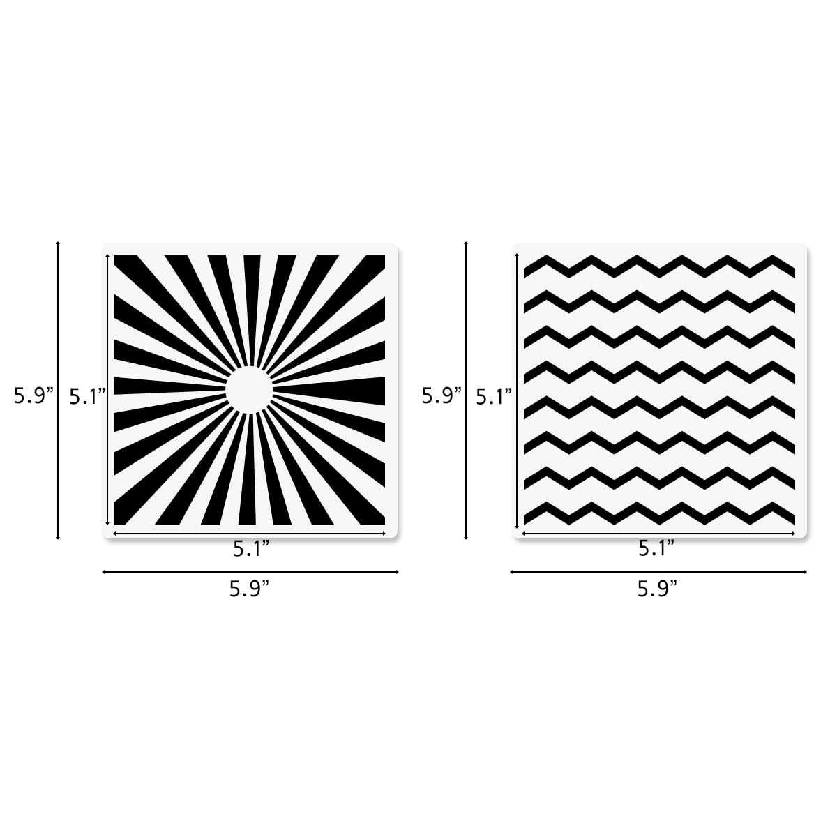 Cookie Stencils For Royal Icing Cookies Sugar Cookie, 16 Pcs 6X6In Reusable Plastic Biscuit Cake Stencils With Checkered Star He