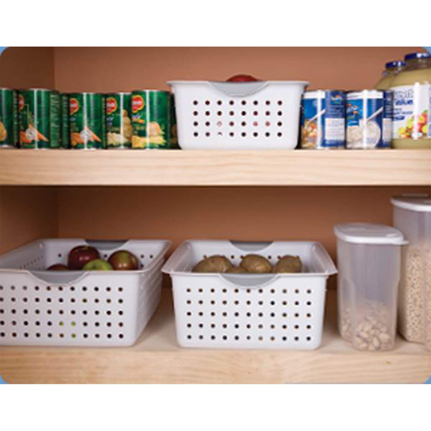 Basket 13.8X10.8X5''White