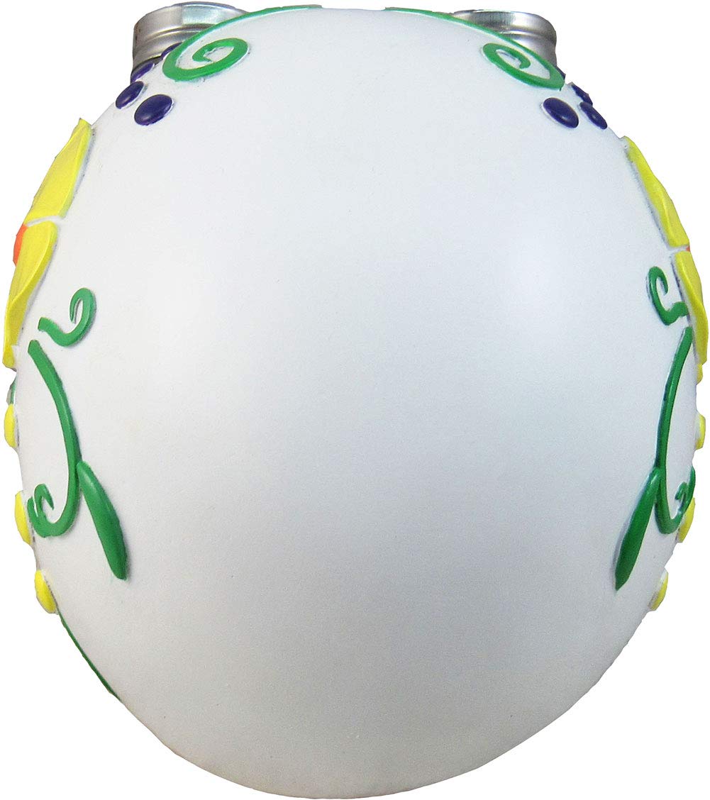 Dwk 7-Inch Sugar 'N' Spice Hand Painted Day Of The Dead Dia De Los Muertos Sugar Skull Salt And Pepper Shaker Kitchen Dining Set