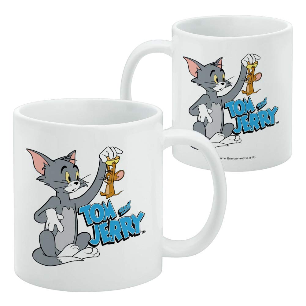 Graphics & More Tom And Jerry Best Friends Ceramic Coffee Mug, Novelty Gift Mugs For Coffee, Tea And Hot Drinks, 11Oz, White