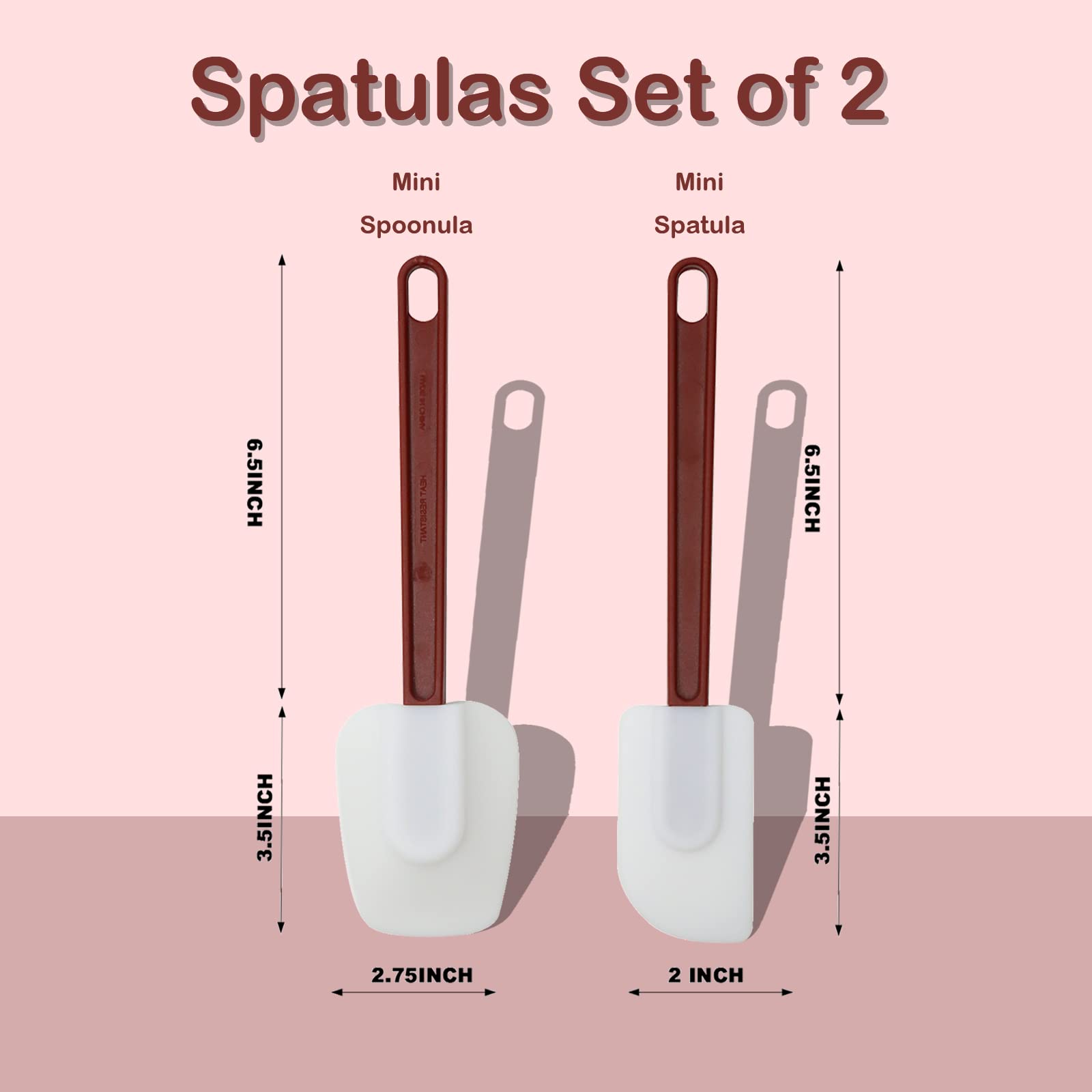 Mytasuy Silicone Spatulas Heat Resistant, Mini Rubber Spatulas Silicone Set.Heavy Duty Silicone Spatulas Set Commercial .Silicon