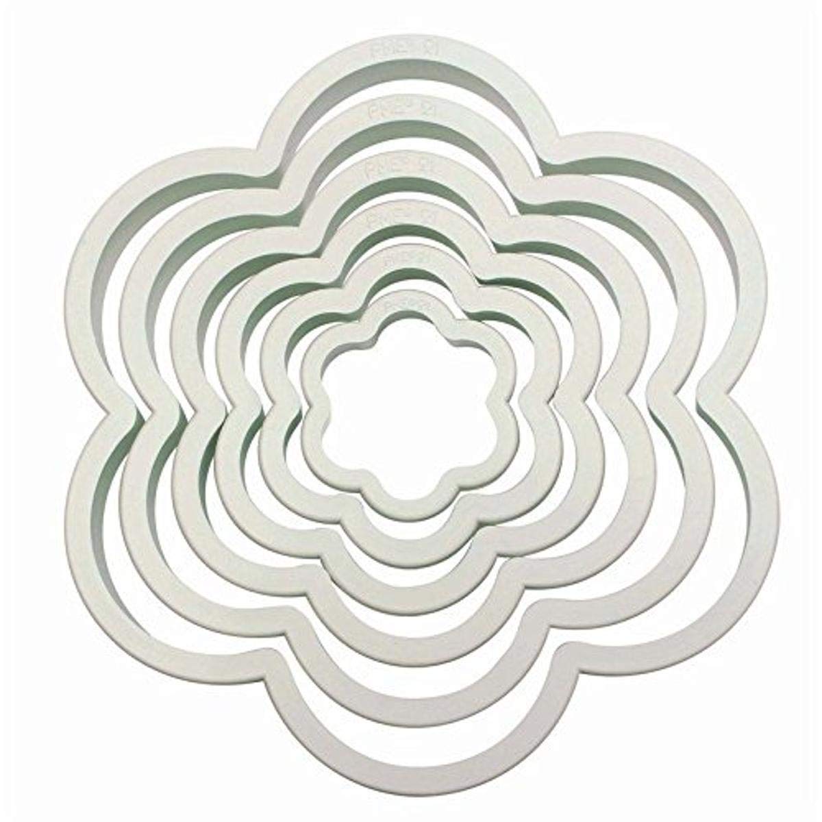 Pme Flower Cutters, For Cake Decorating, Set Of 6