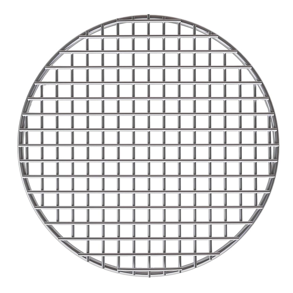 Turbokey Cooking Rack Round Stainless Steel Dia 5.9'' Heavyweight Cross Wire Steaming Cooling Barbecue Rack/Carbon Baking Net/Gr