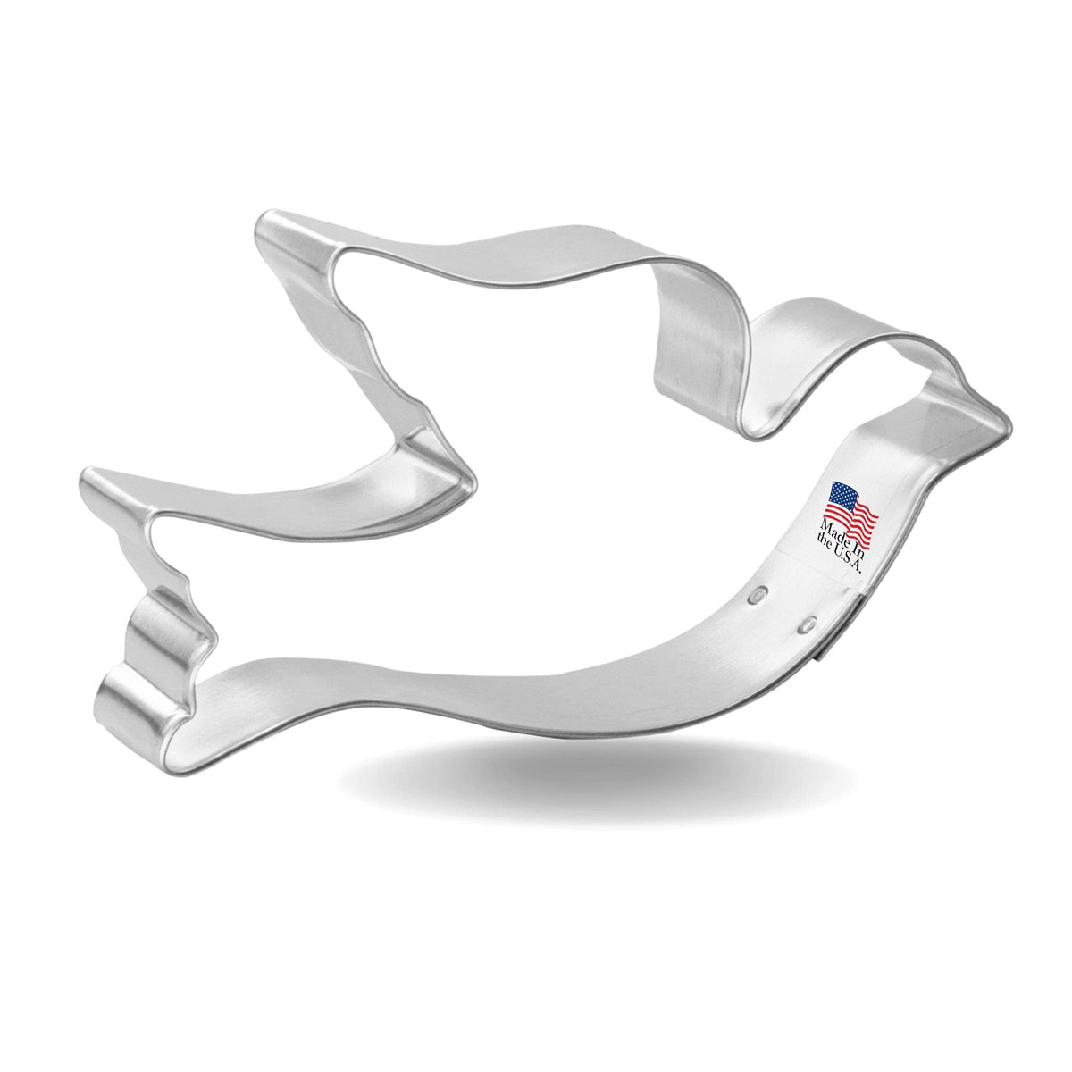 Foose Dove Cookie Cutter 4.25 Inch -Tin Plated Steel Cookie Cutters - Dove Cookie Mold