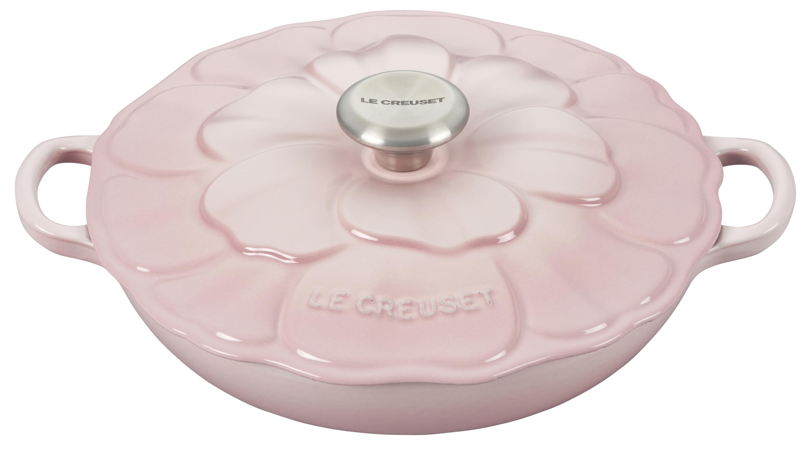 Le Creuset Signature Enameled Cast Iron Petal Braiser, 2.25qt., Shell Pink