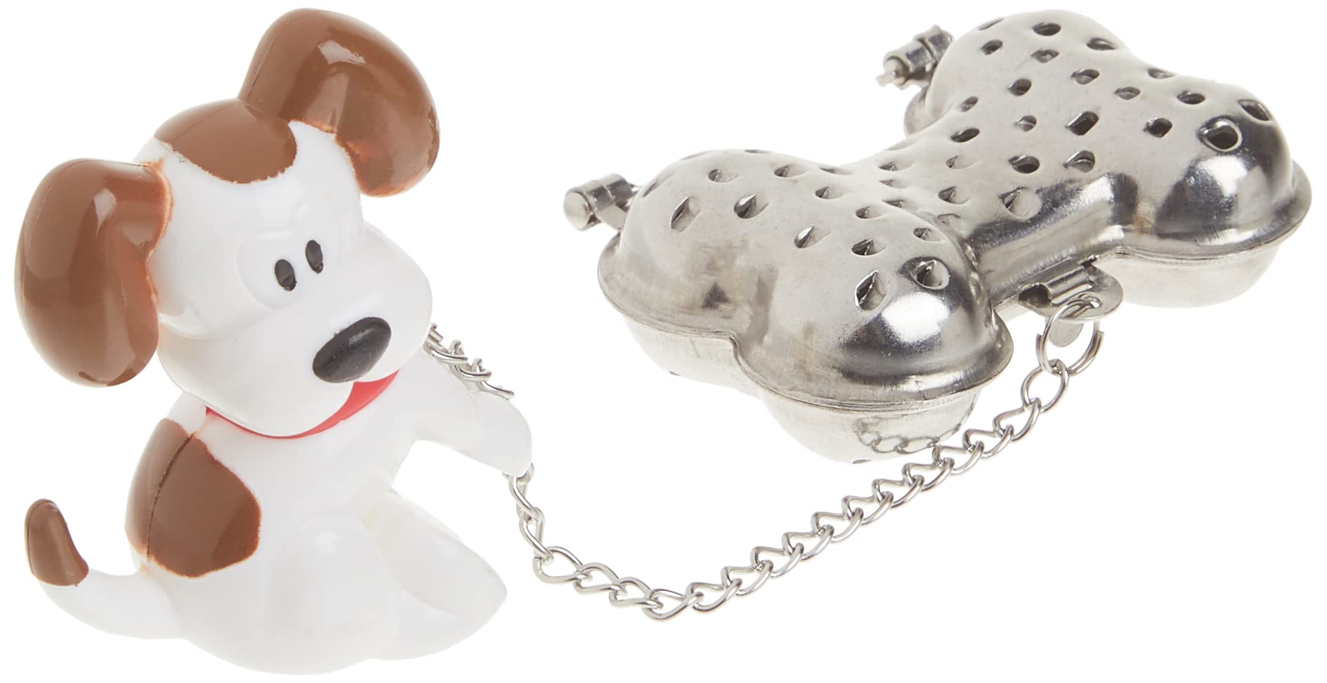 Joie Woof Tea Infuser, 18/8 Stainless Steel Infuser, Dog And Bone, Silver