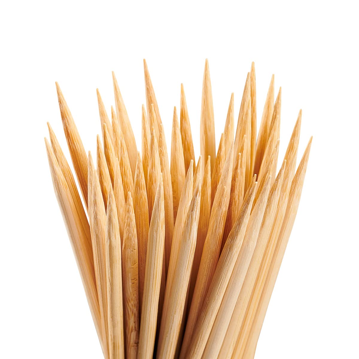 [100 Count] 8 Inch Bamboo Wooden Skewers For Shish Kabob  Grilling  Fruits  Appetizers  and Cocktails