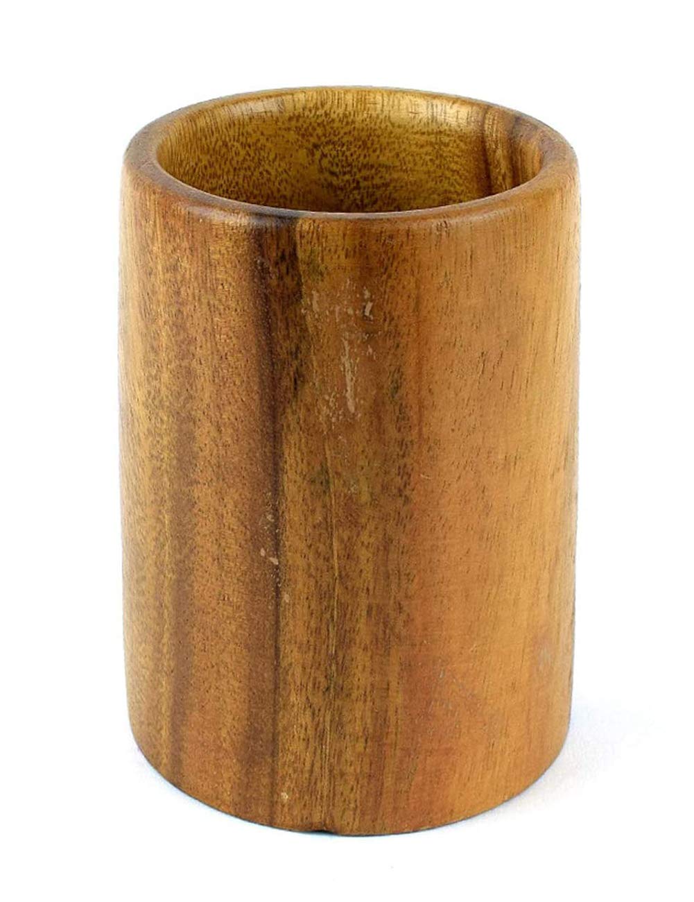 Upit Wooden Kitchen Countertop Tool Utensil Holder Crock For Spoons Spatula Straw Cutlery Accessories Utinsels Storage, 4'' X 6'