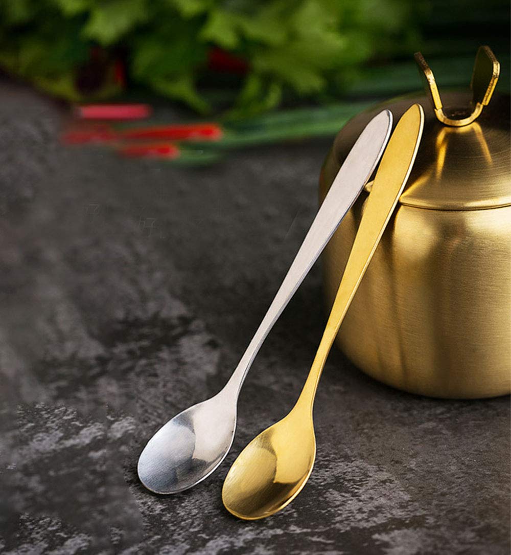 Mozacona Stainless Steel Sugar Bowl Spice Jar Storage Seasoning Pot With Lid Spoon