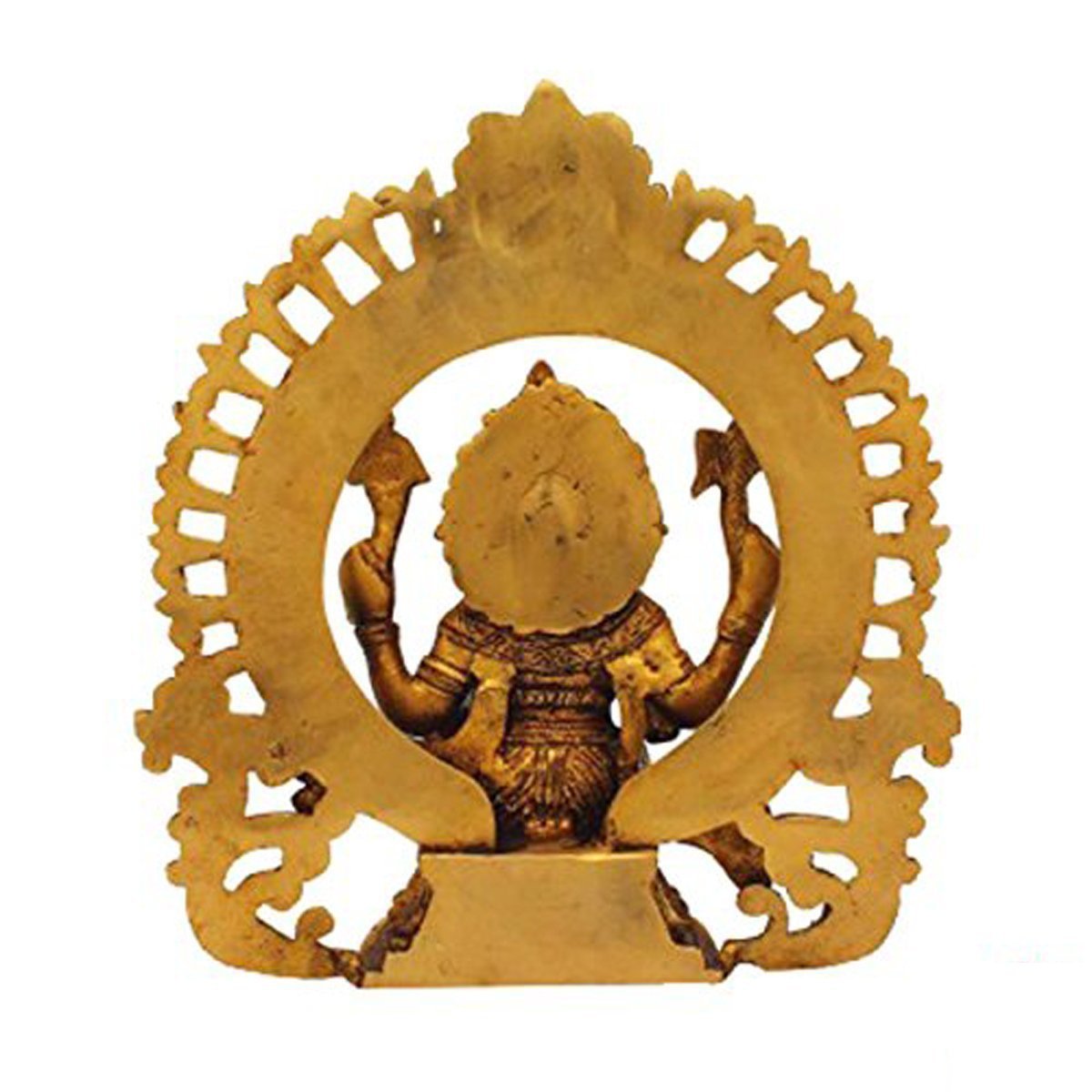 Idol Collections Sitting Ganesha Ganesh Murti Idol Statue With Ring Height 9 Inches