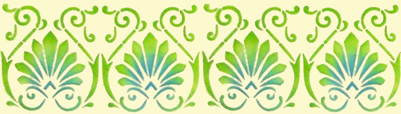 Designer Stencils Athens Cake Stencil Side, Beige/Semi-Transparent