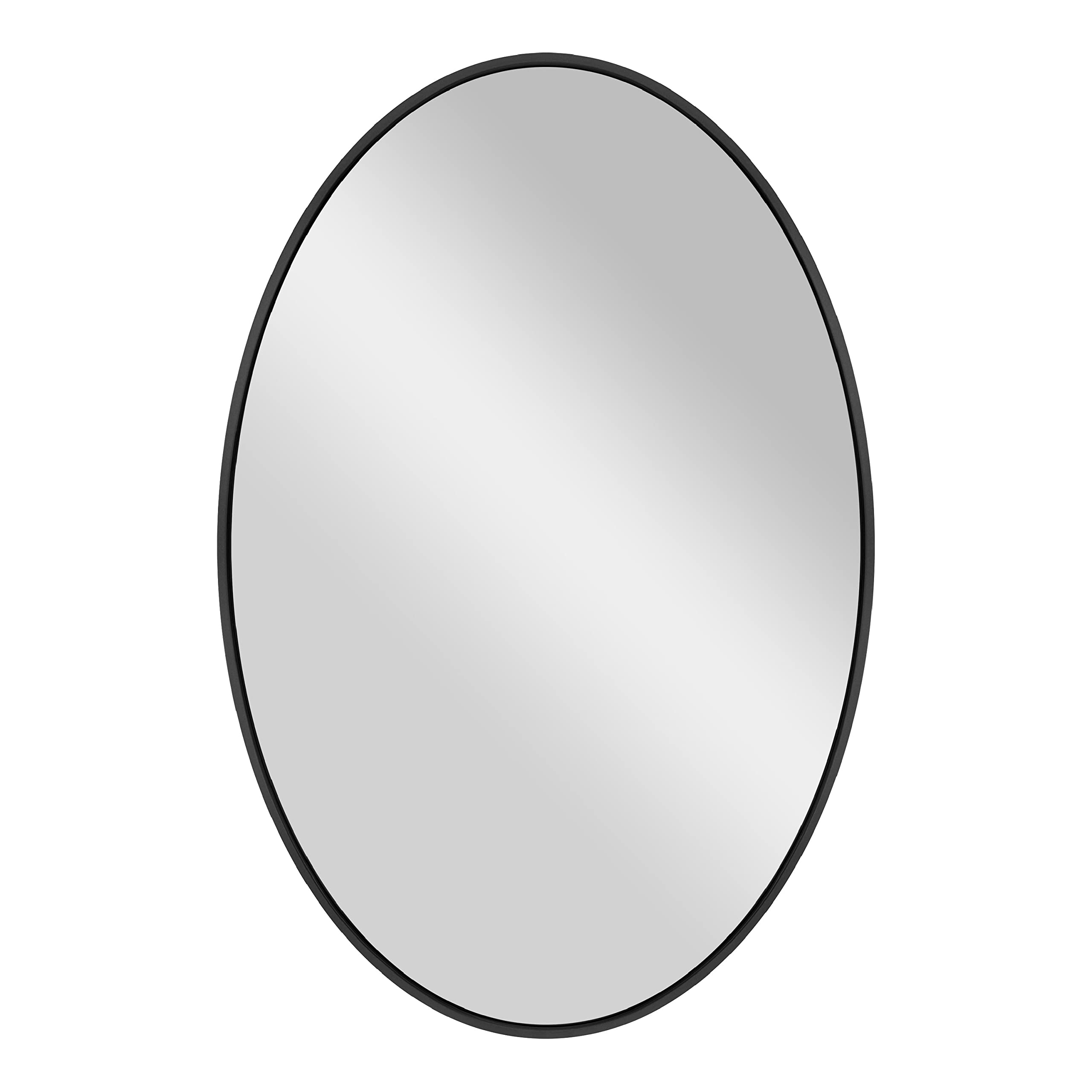 MCS Master & Co. Modern Metal Large Wall Mirror, Minimalist Home Decor Oval Mirror for Living Room, Bedroom, or Bathroom, 24 by 