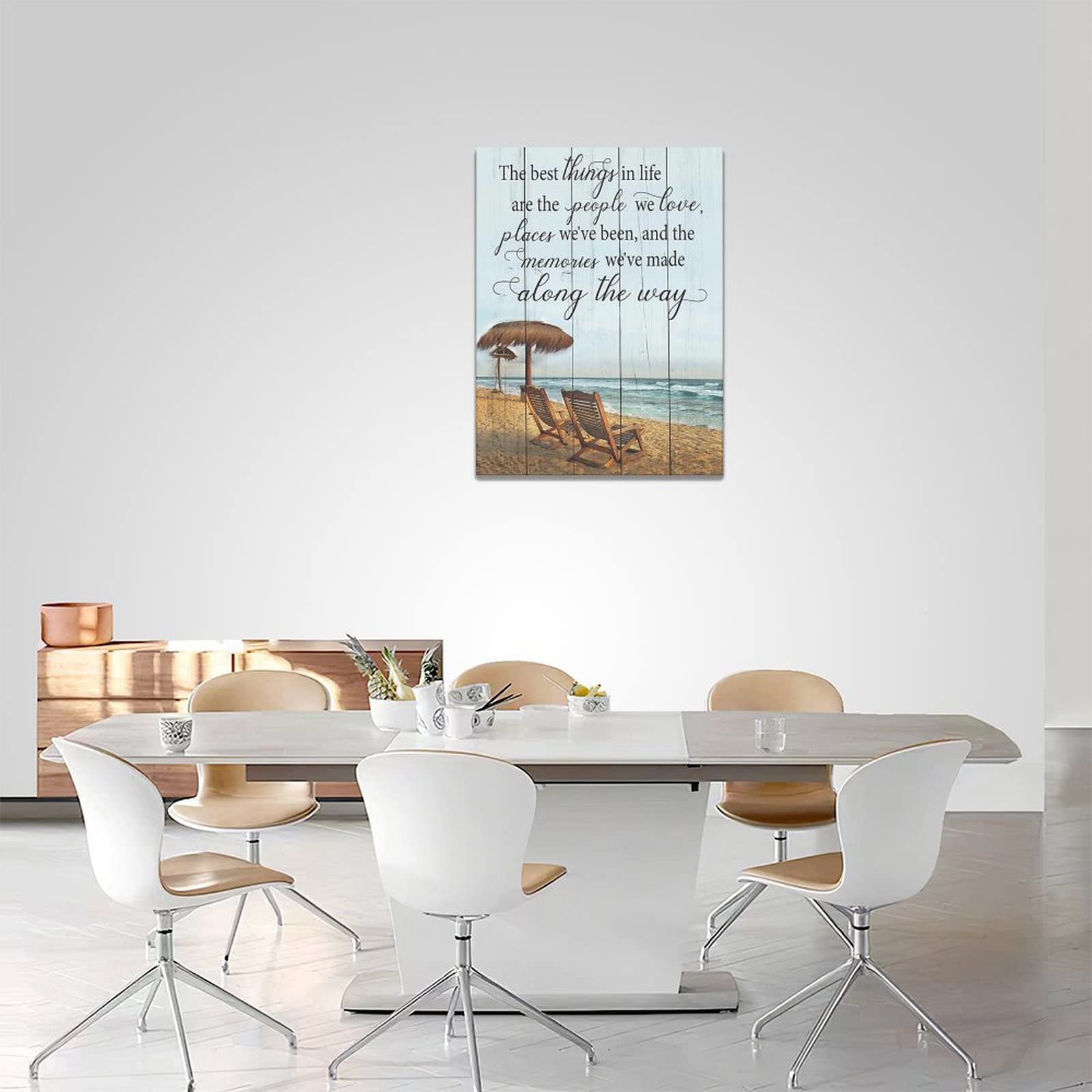 Beach Coastal Bathroom Wall Art Motivational Ocean Wall Decor Nautical Pictures Canvas Prints Painting Beach Decorations Framed