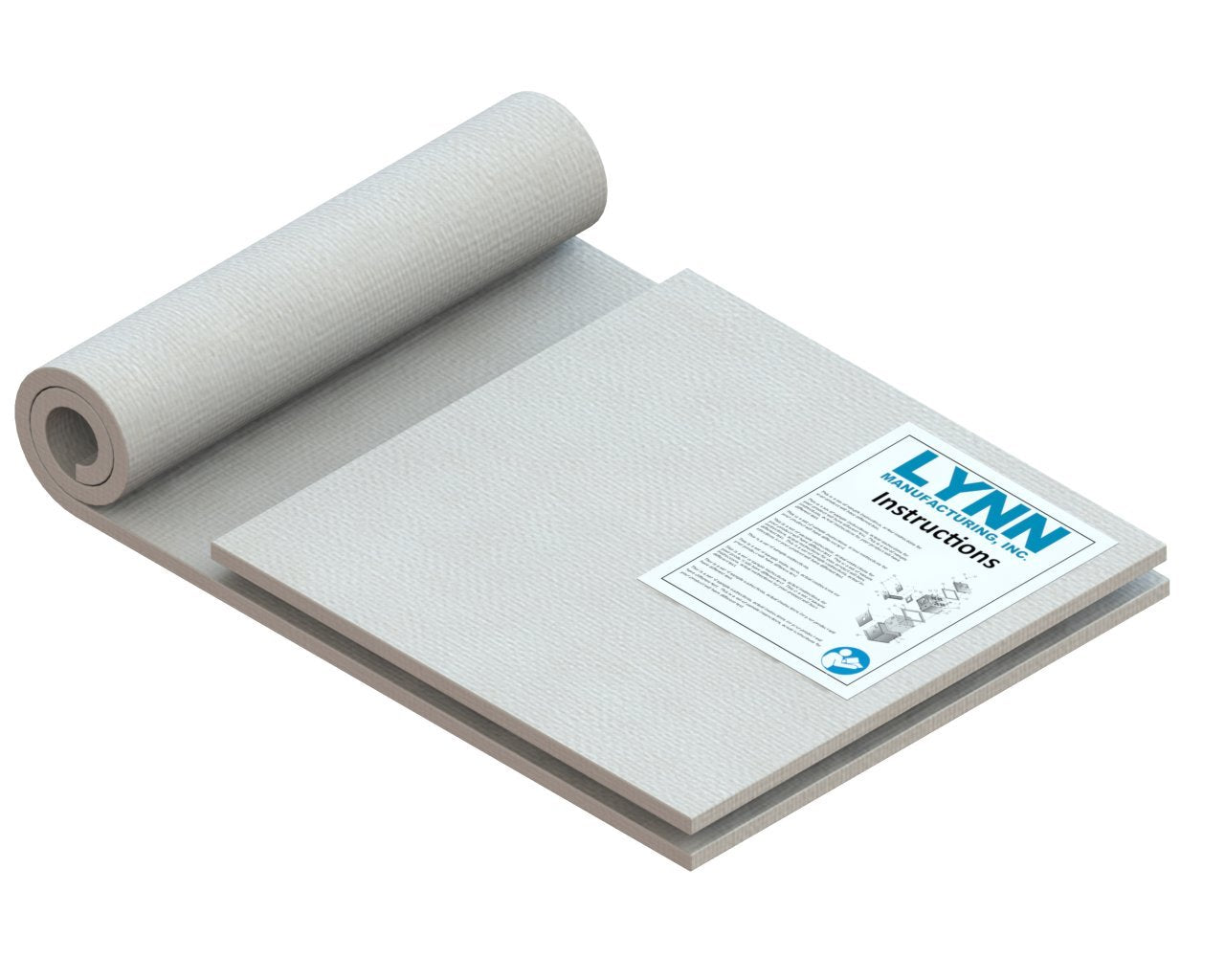 Lynn Manufacturing Wet Ceramic Fiber Blanket, 2300F Rated, Kit C, 48x 16 x 1/2 (1 ea) & 16    x 16    x     (1 ea), 1034