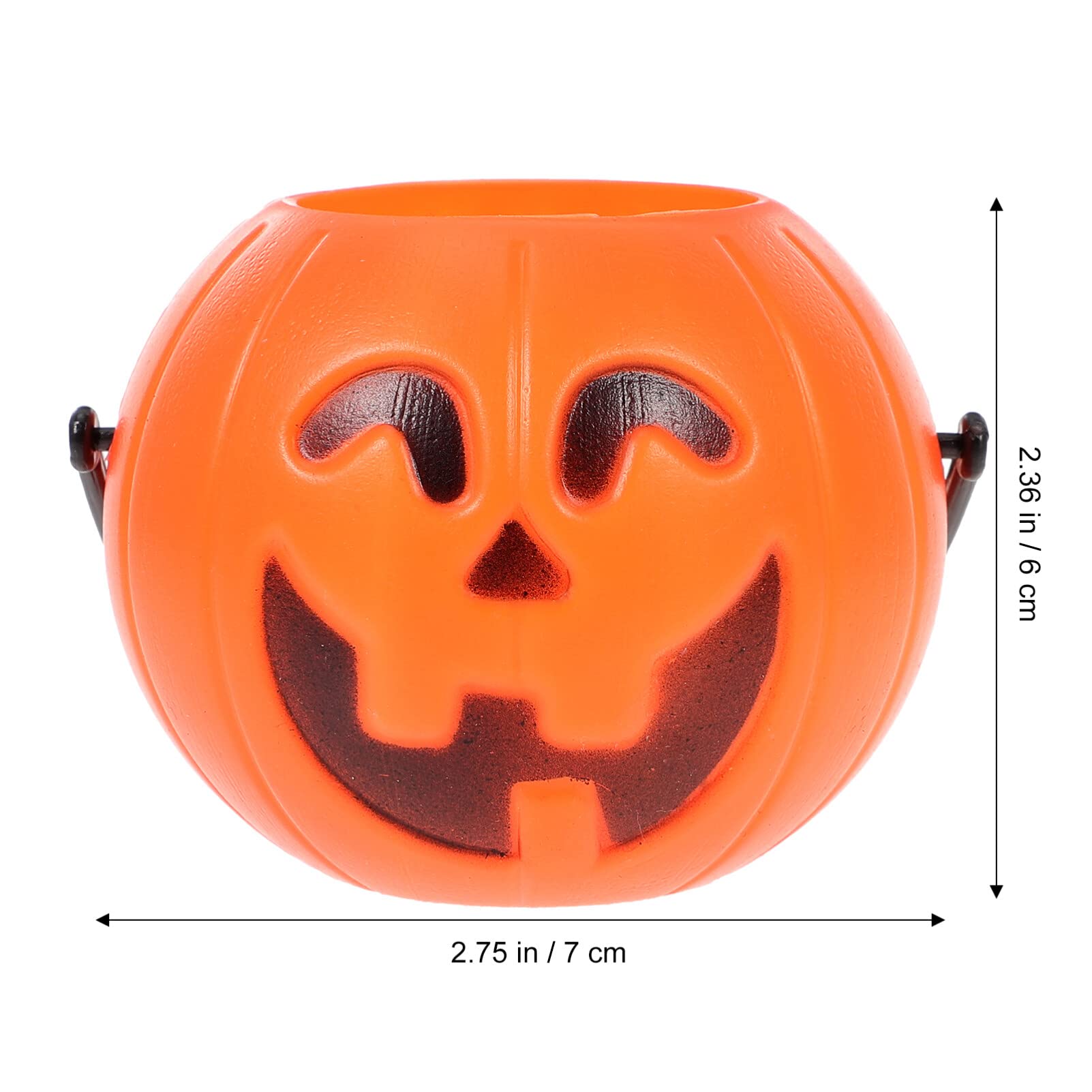 20 Mini Pumpkin Bucket, Mini Pumpkin Bucket For Halloween Masquerade Decoration