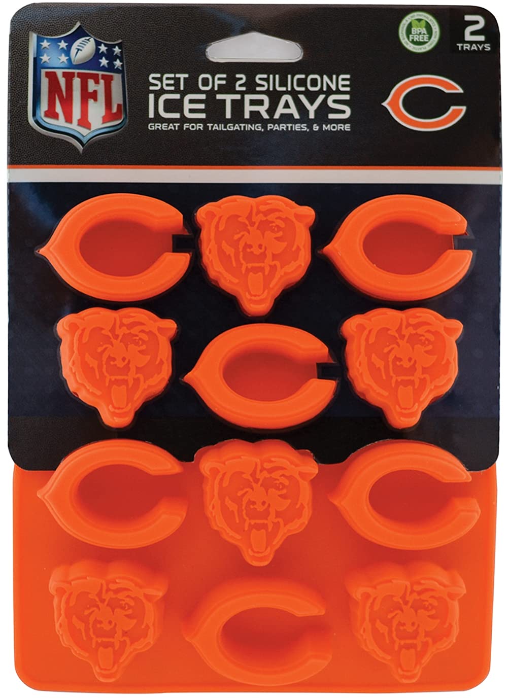 Chicago Bears Ice Trays 2Pk