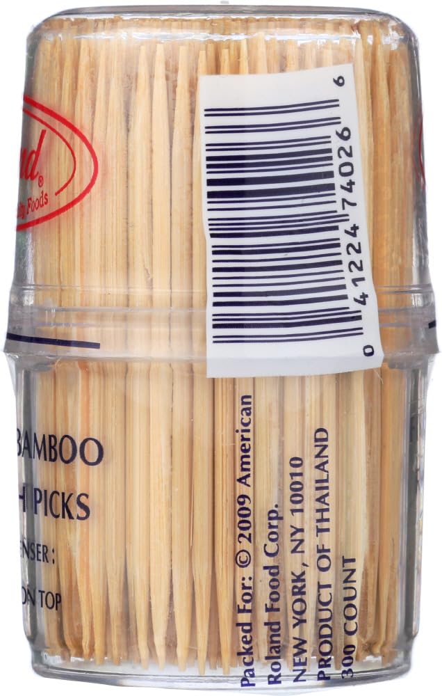 R. Bamboo Toothpicks/Plastic Canister - 300 Count, 300-Count (Pack Of 288)