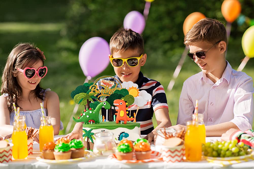 Dinosaur Cake Decorations Cupcake Topper Dinosaur Cake Toppers For Kids Birthday Baby Shower Party Supplies 13Pcs