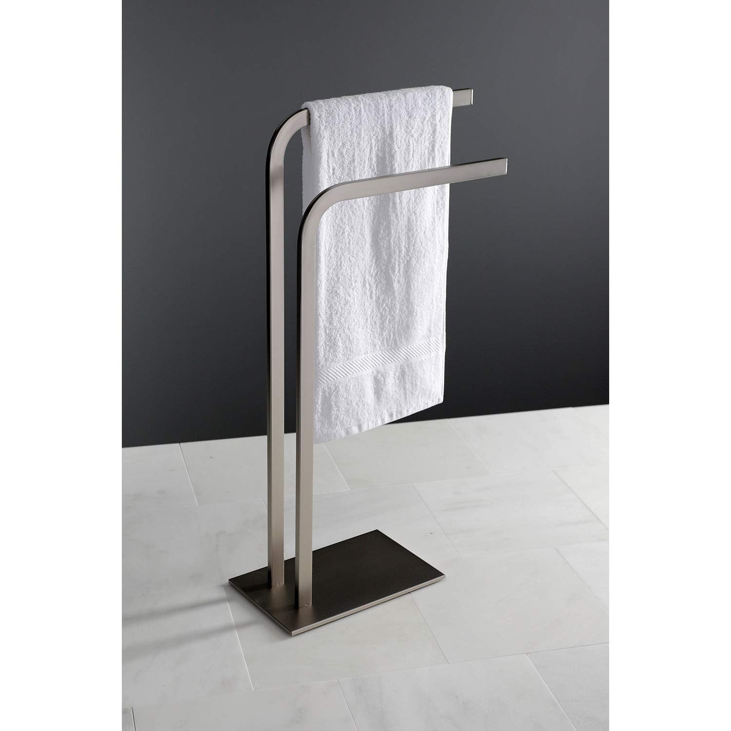 Kingston Brass Scc8008 Edenscape Freestanding Towel-Rack, Brushed Nickel