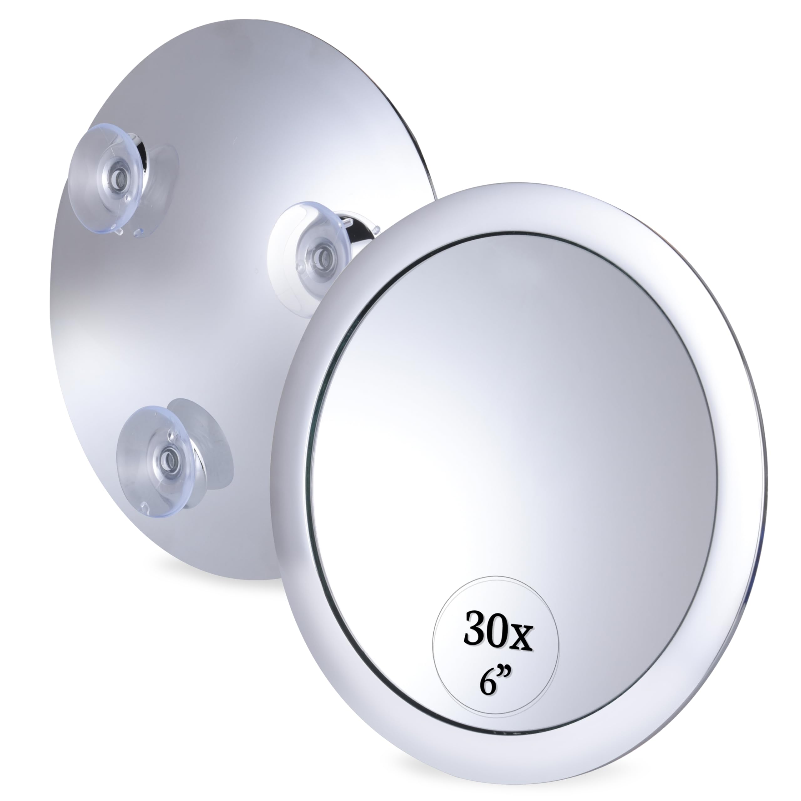 Mirrorvana Mega-Powerful 30X Magnifying Makeup Mirror - Stick On, Ultra Portable Travel Cosmetic Mirror For Precise Makeup And G