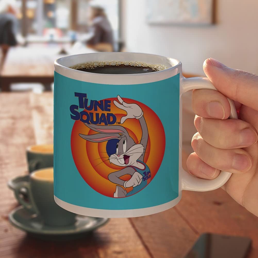 Space Jam: A New Legacy Bugs Bunny Ceramic Coffee Mug, Novelty Gift Mugs For Coffee, Tea And Hot Drinks, 11Oz, White