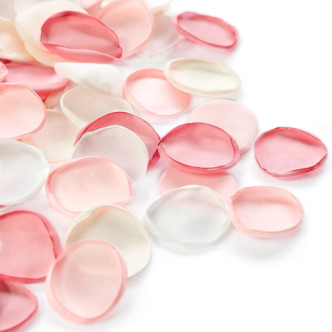 Floroom 500Pcs Rose Petals Blush Pink Faux Silk Flower Petals For Wedding Flower Girl Basket Aisle Scatter Cake Dinner Table Cen