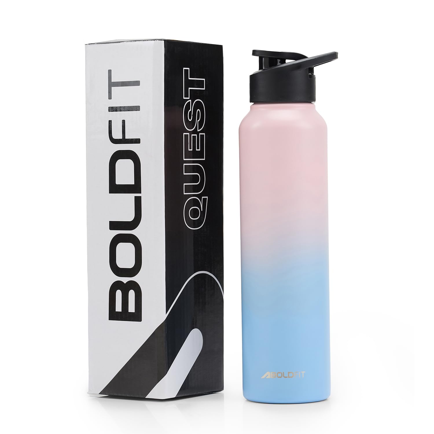 Boldfit Water Bottles Stainless Steel Water Bottle 1 Litre Steel Bottles For School, Office, Home, Gym 1 Litre For Men Leakproof