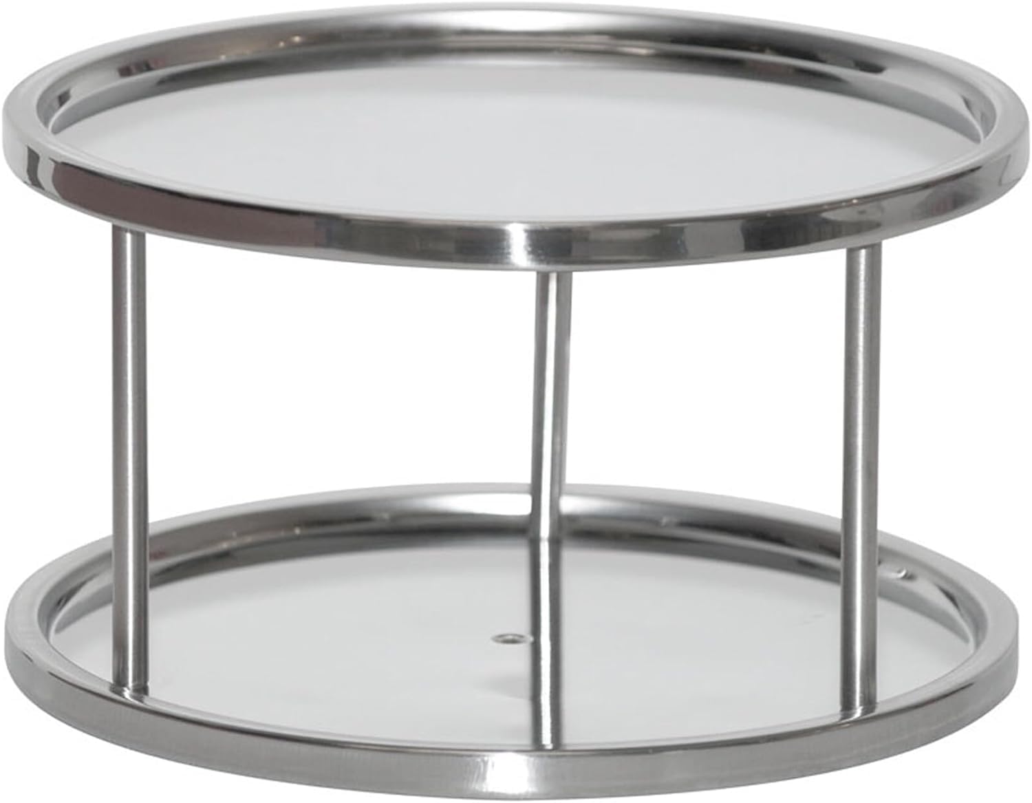 Dial Industries Lazy Susan Stainless Steel Turntable Organizer, Double Tier