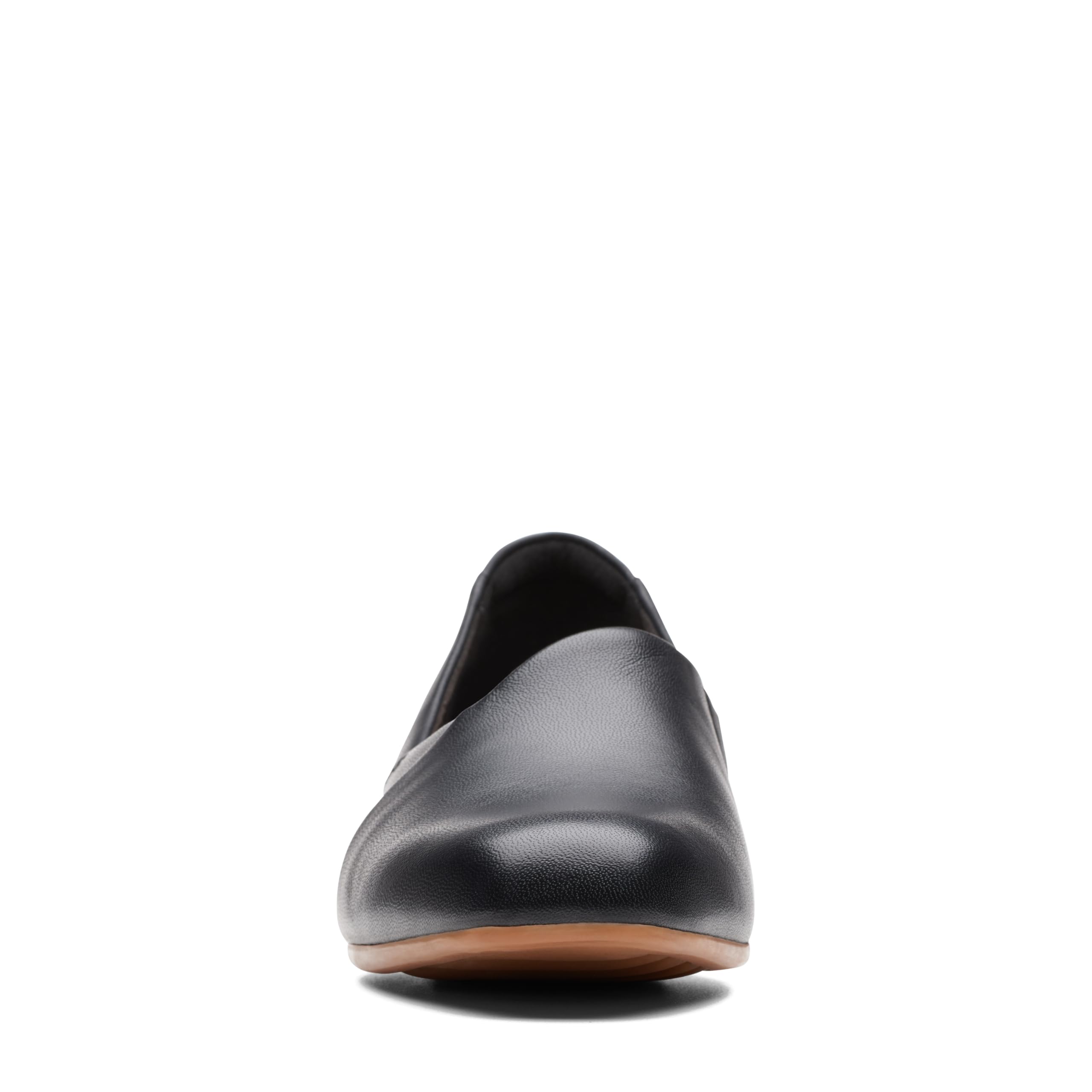 Clarks Womens Juliet Palm Loafer, Black Leather, 10 Narrow Us