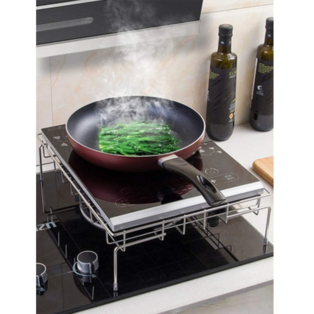 15 West 31985 Induction Shelves Kitchen Storage Rack Stainless Steel Induction Cooker Shelf Bracket Kitchen Stove Gas Gas Stove 