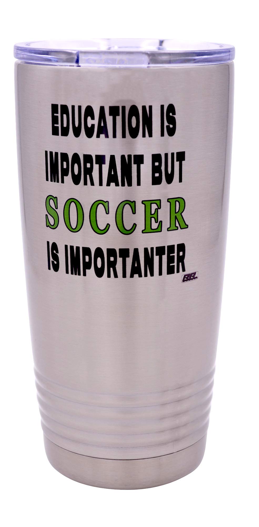 Rogue River Tactical Funny Soccer Player 20 Oz. Travel Tumbler Mug Cup W/Lid Education Important Gift Idea