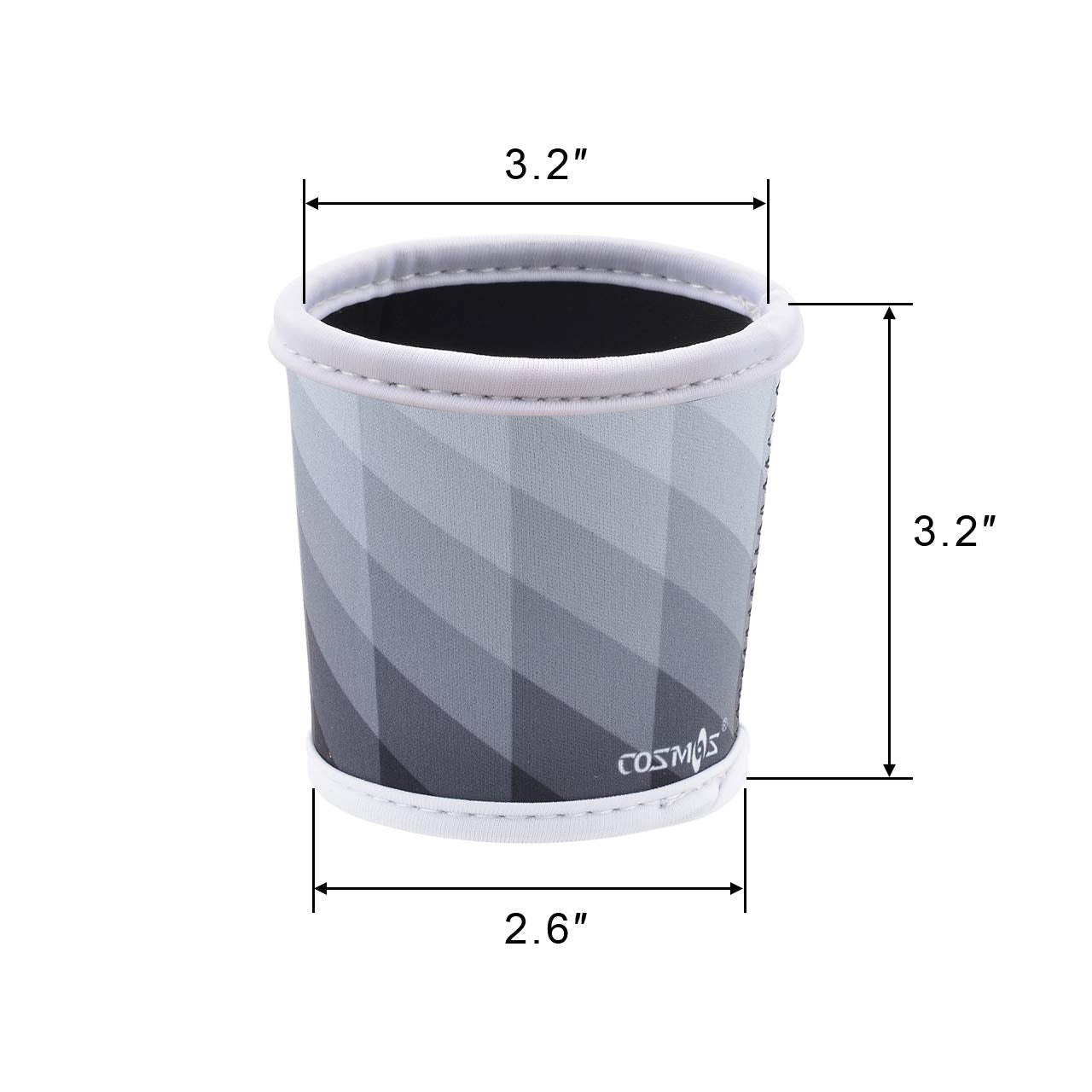 CM Reusable Neoprene Coffee Mug Sleeve - Heat Resistant Insulator for Hot/Cold Beverages, Small, Lattic Patterns (6 Pcs)