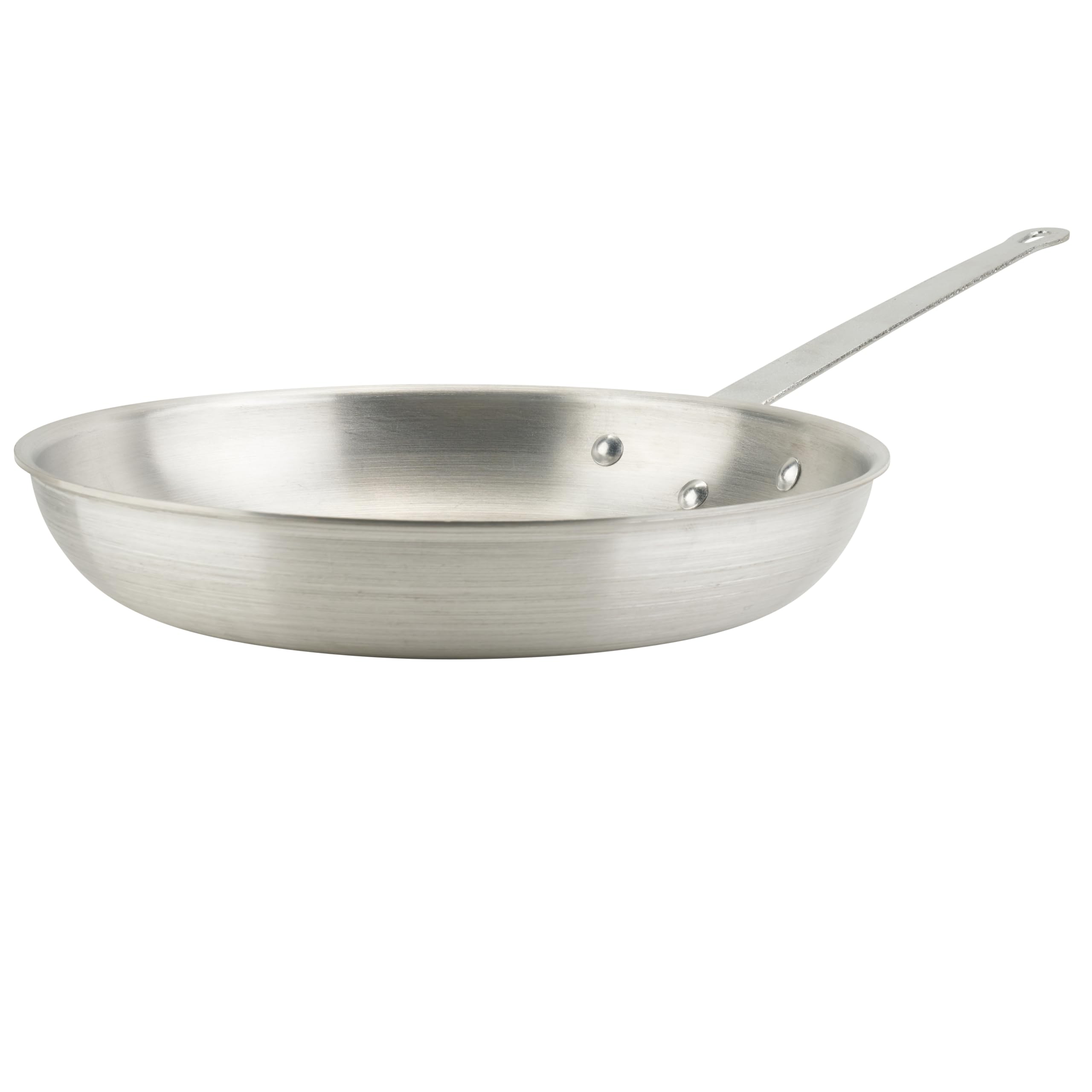 Winco Commercial-Grade Aluminium Fry Pan/Skillet, Natural Finish, 14