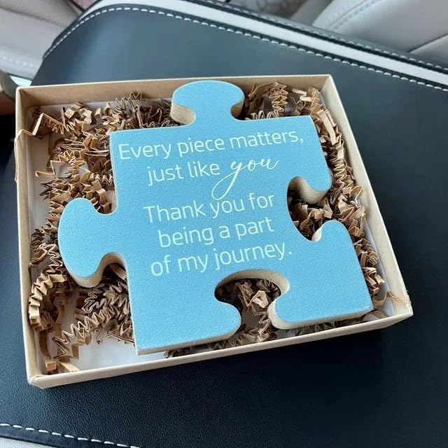 NSMVSS Puzzle Piece Thank You Gift, Thank You for Being Such an Iportant Piece of My Story, Gift for Mom, a Surprise Gift with a