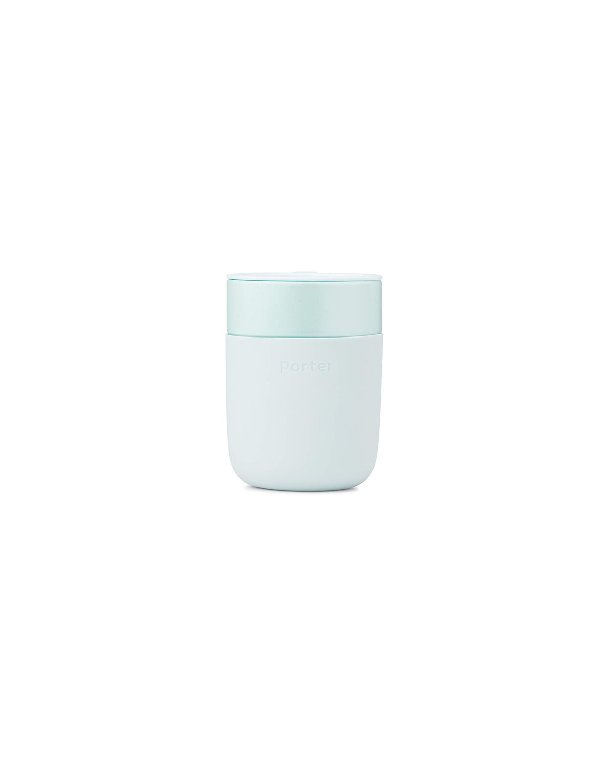 W&P Porter Ceramic Mug W/ Protective Silicone Sleeve, Mint 12 Ounces | On-The-Go | Reusable Cup For Coffee Or Tea | Portable | D