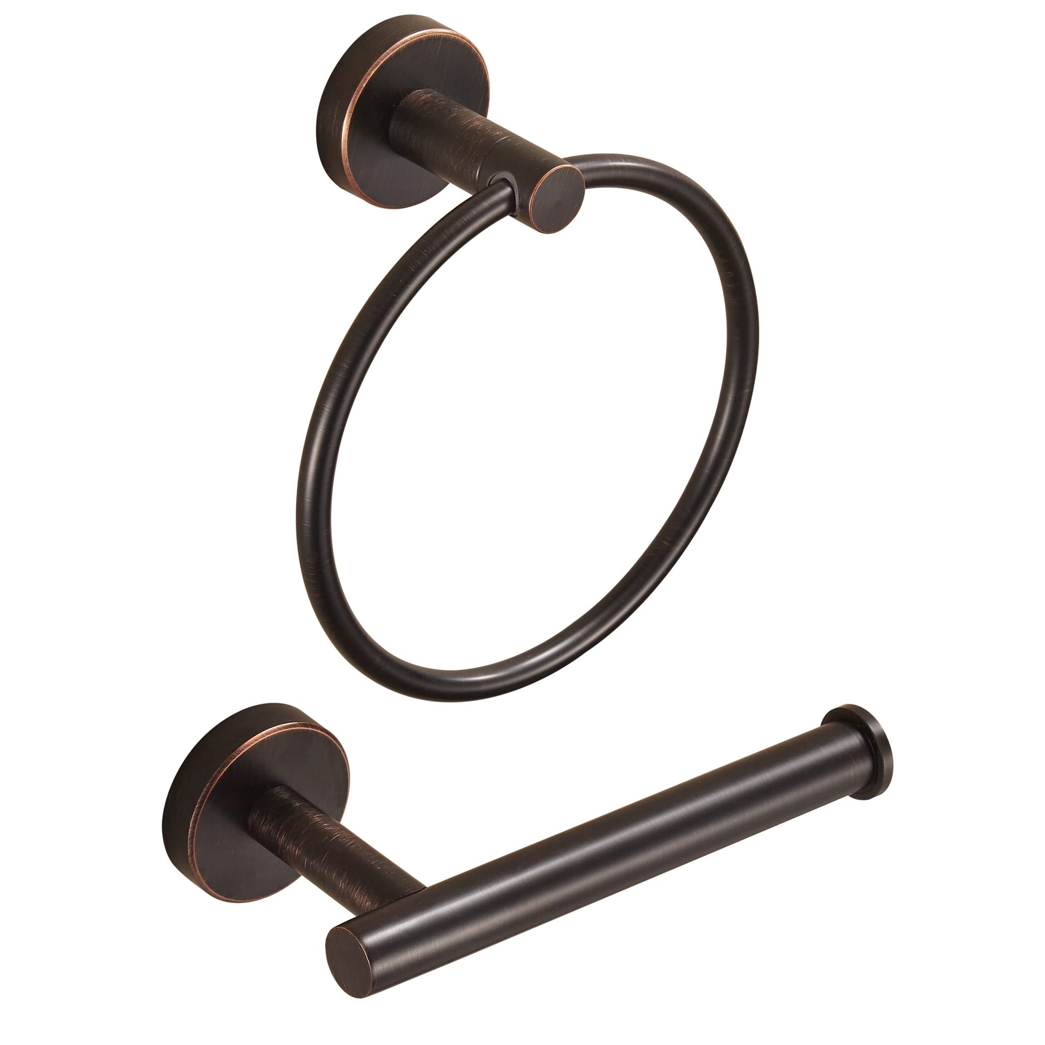 Bronze Toilet Paper Holder Towel Holder,Oil Rubbed Toilet Paper Roll Holder Towel Ring Bathroom Hardware Set,Wall Mounted Rustic