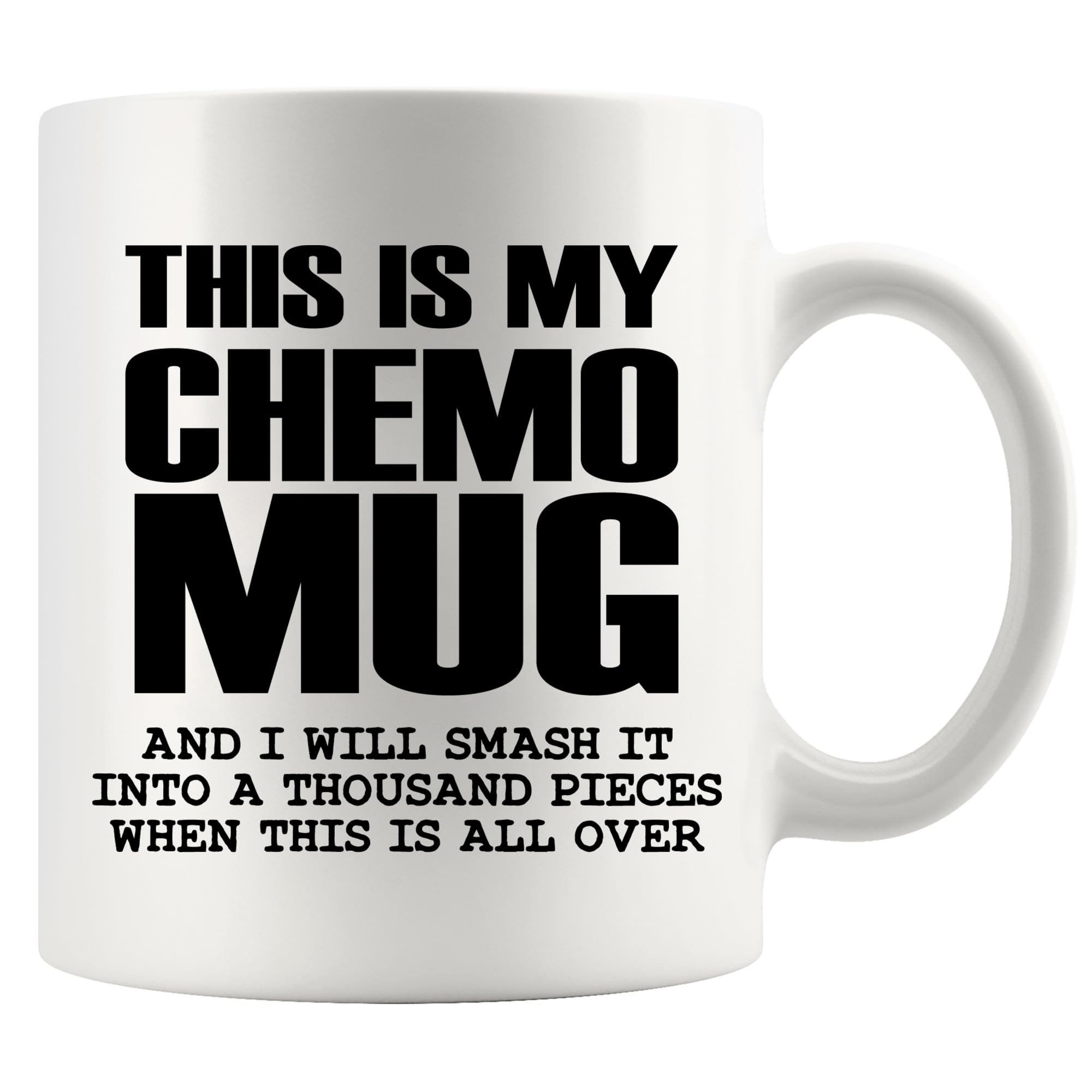 Panvola This Is My Chemo Mug Cancer Survivor Gifts Awareness Motivational Inspirational Gift 11 oz White 11 oz