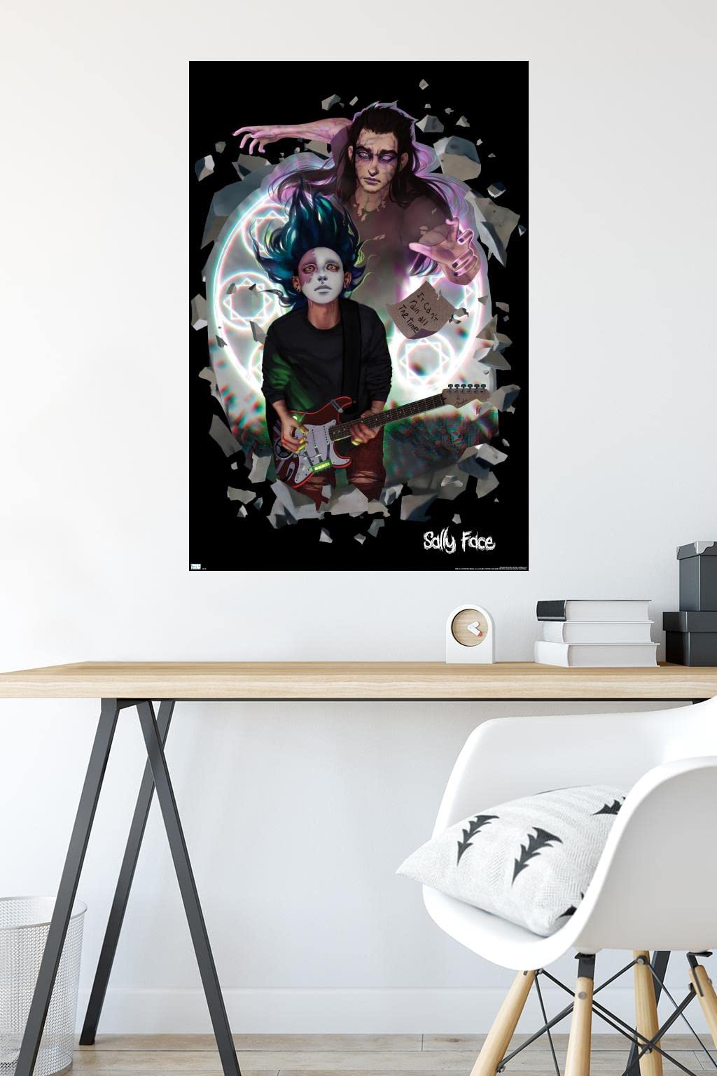 Trends International Sally Face - Rain Wall Poster, 22.37'' X 34.00'', Unframed Version