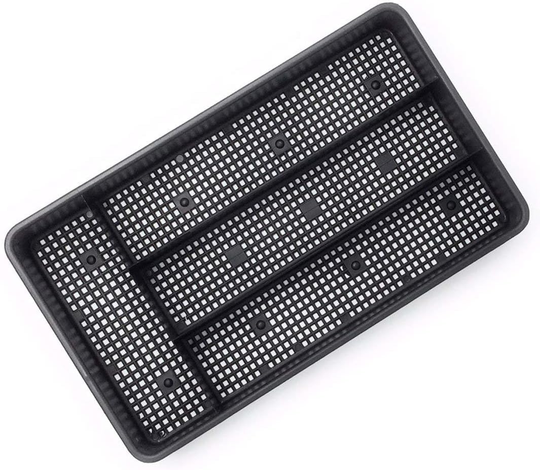 Dial Industries Small Cutlery, Utensil, Silverware Kitchen Drawer Organizer Tray, Black