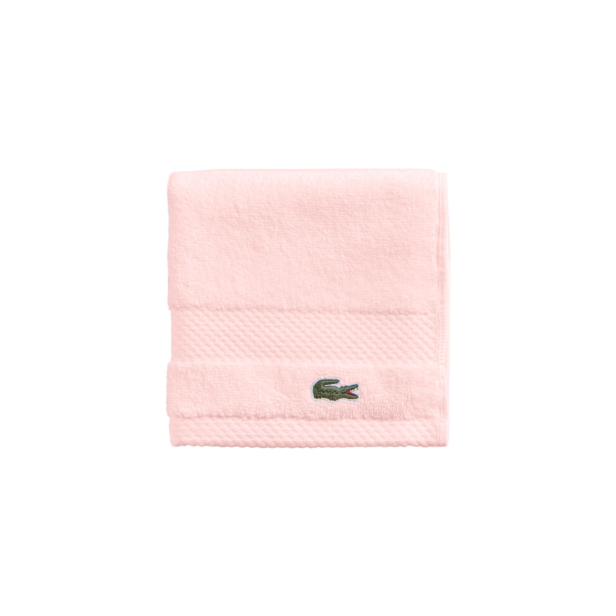 Lacoste Heritage Supima Cotton Wash Cloth, Light Pink, 13'' X 13''