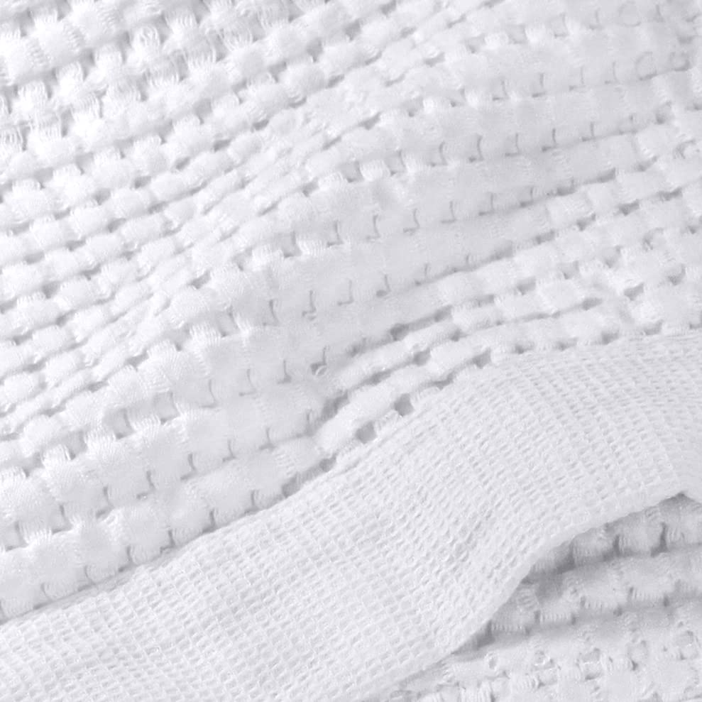 Gilden Tree Waffle Towels Quick Dry Lint Free Thin 2 Pack Bath Towel, Modern Style (White)
