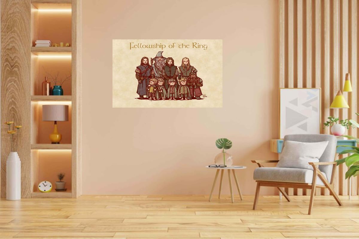 Baldau Prints The Lord Of The Rings Movie Big Size Flex Poster For Room (24X36 Inch, 210 Gsm Paper, Gloss Finish, Multicolor) F-