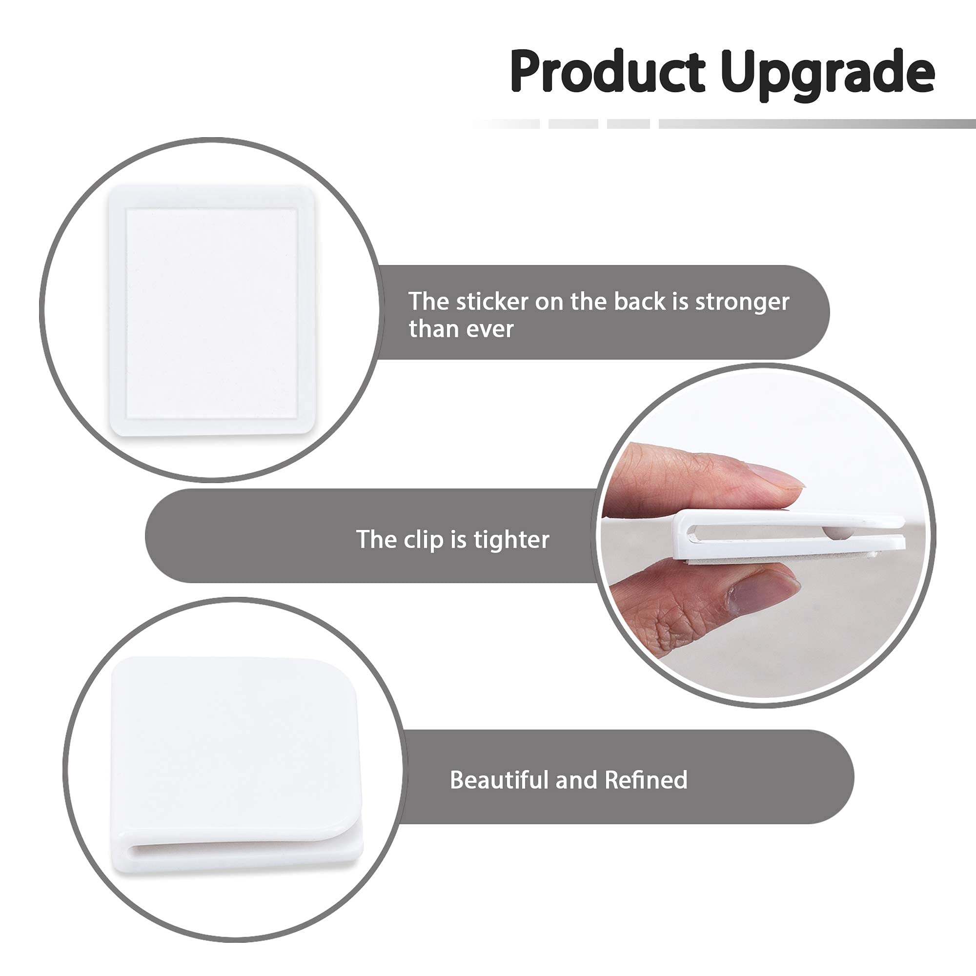 Shower Curtain Clips, Beda Home 4 Pieces Shower Splash Guard, Wind-Proof Self Adhesive Shower Curtain Clips, Avoid Slippy Floor