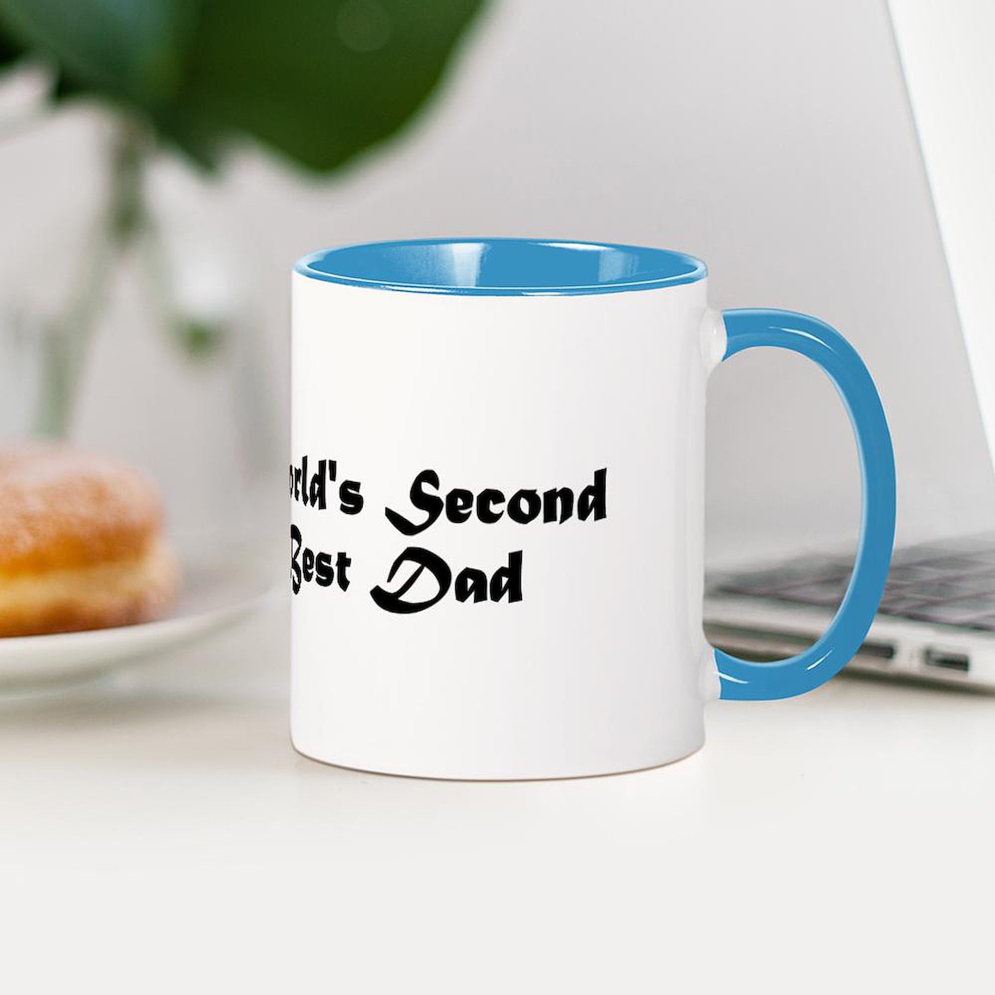 CafePress World's Second Best Dad Mug 11 oz (325 ml) Ceramic Coffee Mug