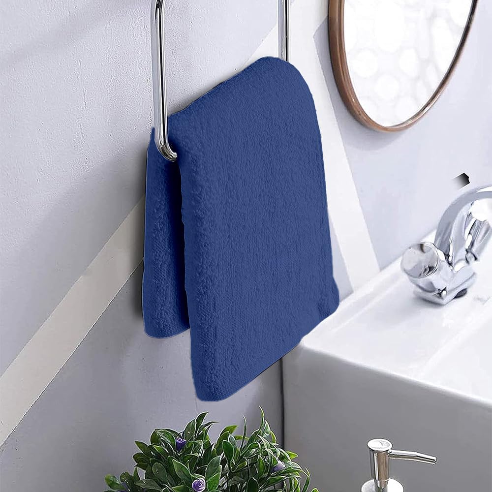 TOALLA 100% Cotton Washcloth 60 Pack700 GSMSoft Washcloth for FaceWashcloth Bulk PackWashcloth for Body and FaceHighly AbsorbentFingertip TowelWashcloth for Bathroom12 x 12 IncheRoyalBlue