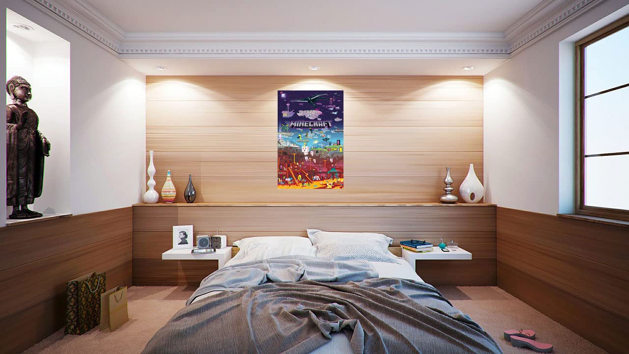 Poster Stop Online Minecraft The World Beyond - Gaming Poster/Print (City) (Size 24'' X 36'')