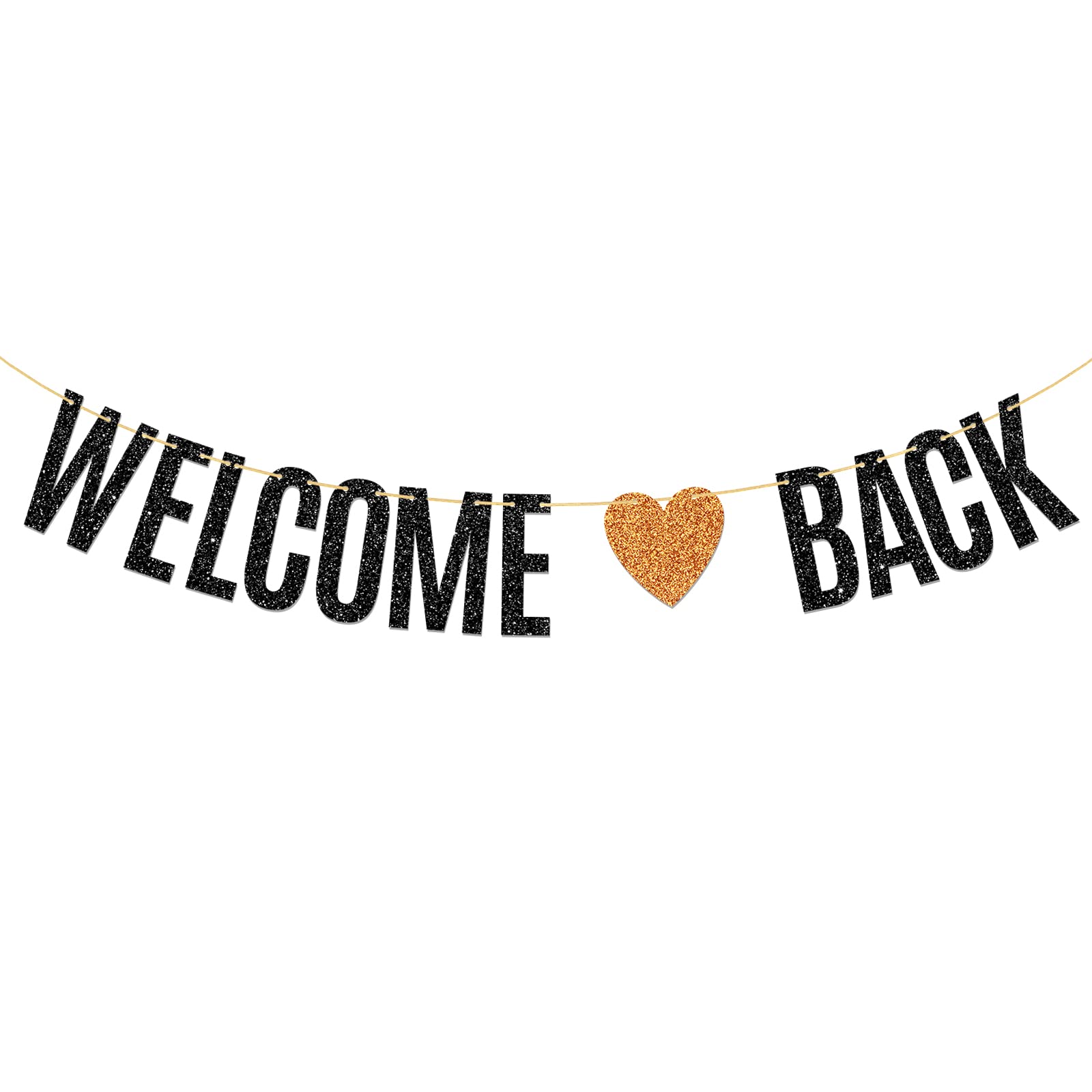 T-Minimalist Welcome Back Banner, Homecoming Day / Retirement Party Decorations, To School Sign Bunting Home Decors Supplies, Bl