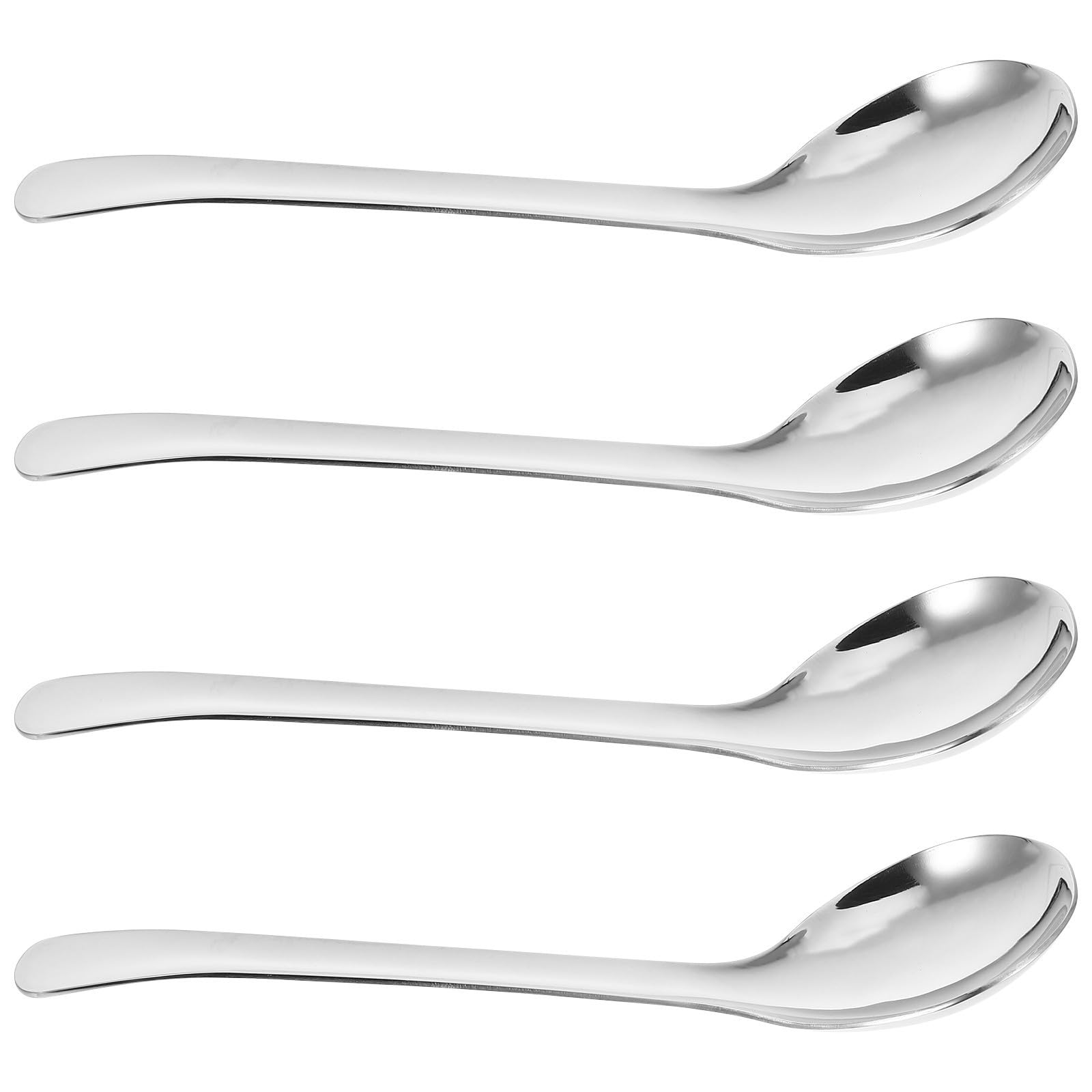 4pcs Stainless Steel Soup Ladle, Large 304 Kitchen Serving Spoon