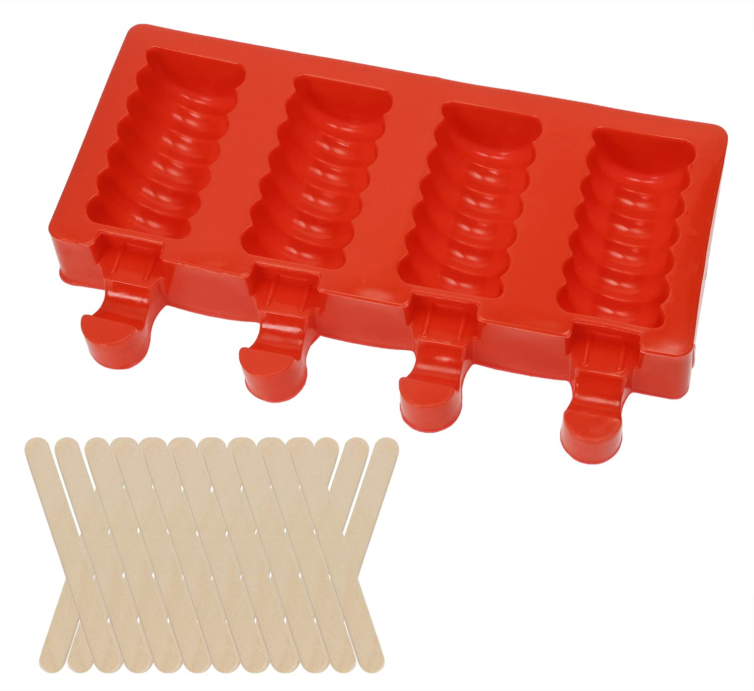 Mini Skater 1 Picece 4 Cavities Mini Ice Pop Molds Silicone Molds Ice Cream Candy Bar Making Tool Juice Shape Ice Pop Barrel Diy